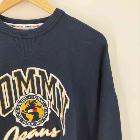トミージーンズ tommy jeans フラッグ 刺繍ロゴ クルーネックスウェット メンズ JPN:S