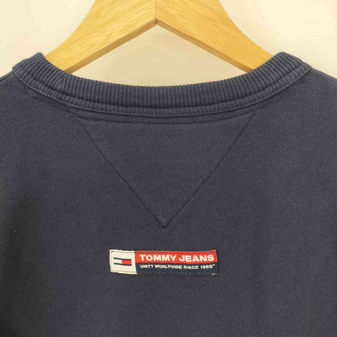 トミージーンズ tommy jeans フラッグ 刺繍ロゴ クルーネックスウェット メンズ JPN:S