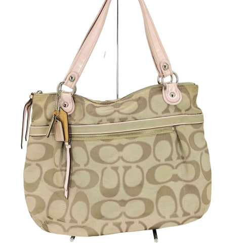 コーチ COACH POPPY SIGNATURE GLAM TOTE ポピー シグネチャー グラム トート バッグ レディース