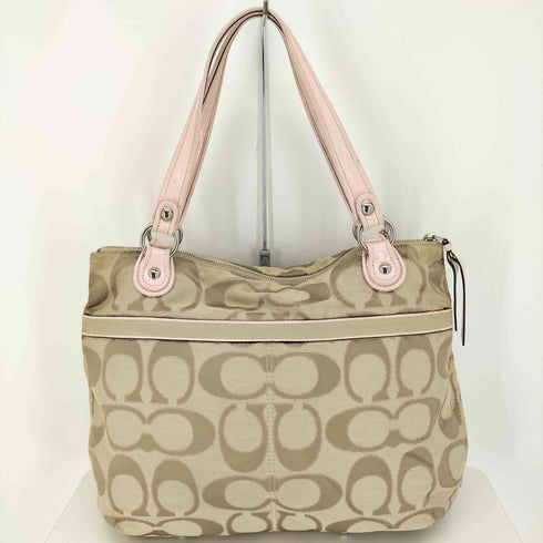 コーチ COACH POPPY SIGNATURE GLAM TOTE ポピー シグネチャー グラム トート バッグ レディース
