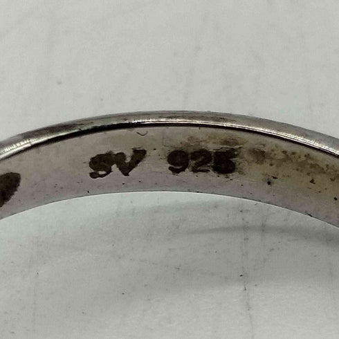 SV 925 刻印 silver シルバー ジュエル リング #8 レディース 8号