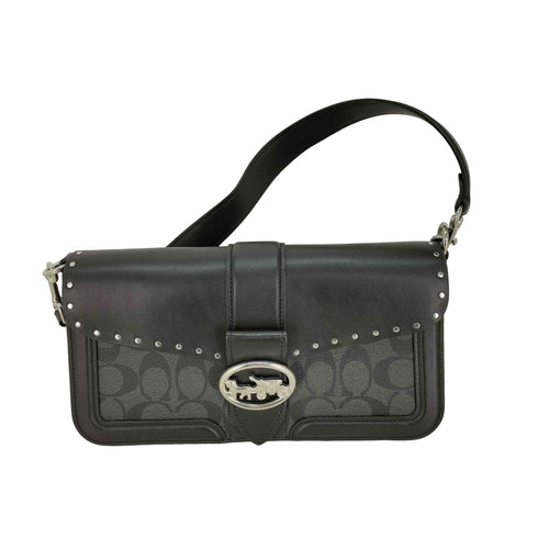 コーチ COACH ジョージー カラーブロック ショルダーバッグ シグネチャー キャンバス レディース ONE SIZE