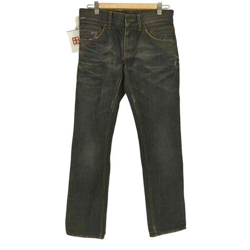 ドルチェアンドガッバーナ DOLCE&GABBANA クラッシュ加工ウォッシュドデニム メンズ 44