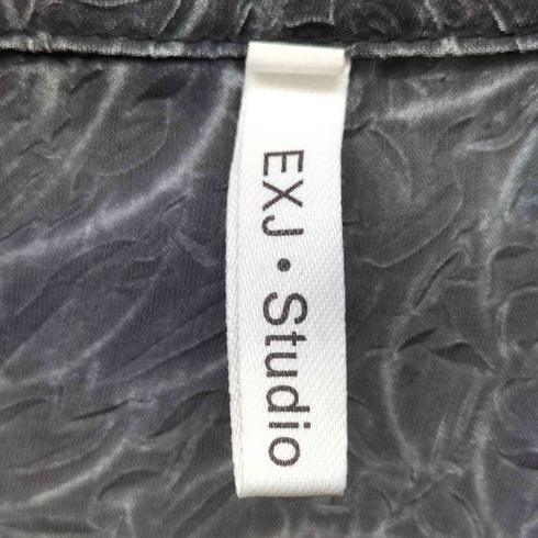 EXJ STUDIO 総柄シアースタンドカラーシャツ メンズ