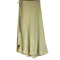 OUNCE tulip satin skirt レイヤードデザイン サイドスリット サテン フレア スカート レディース JPN:2