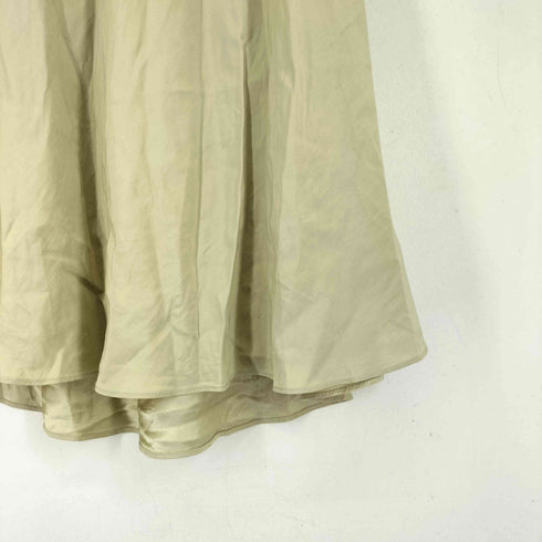 OUNCE tulip satin skirt レイヤードデザイン サイドスリット サテン フレア スカート レディース JPN:2