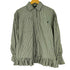 S UPERSCAPE フリルデザイン ストライプ 比翼 シャツ レディース import:S