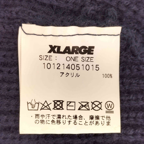 エクストララージ XLARGE ロゴ刺繍 ツートンカラー ビーニー ニット帽 メンズ