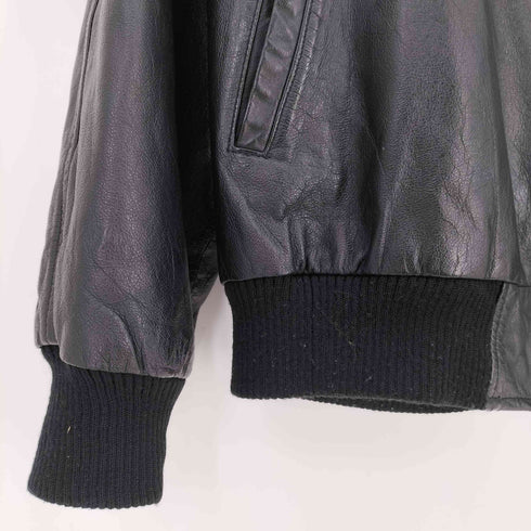 LEATHER MASTER カウレザー ジップ ジャケット メンズ LL