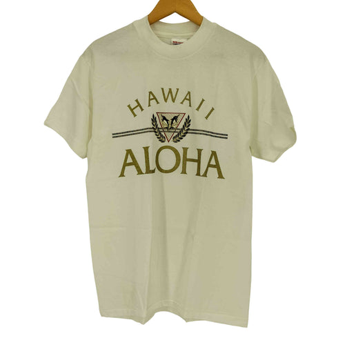 ヘインズ Hanes 90S USA製 シングルステッチ HAWAII ALOHA Tシャツ メンズ import:M