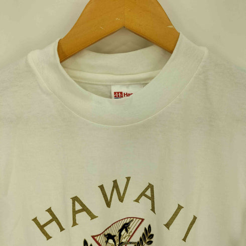 ヘインズ Hanes 90S USA製 シングルステッチ HAWAII ALOHA Tシャツ メンズ import:M