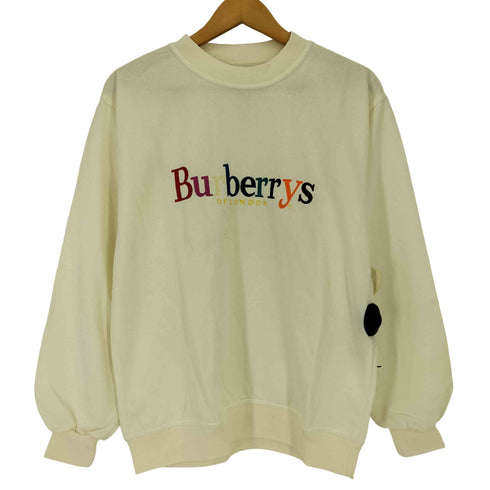 バーバリーズ BURBERRYS マルチカラー ロゴ 刺繍 クルーネックスウェット メンズ import:M