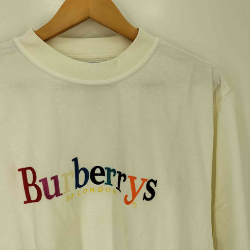 バーバリーズ BURBERRYS マルチカラー ロゴ 刺繍 クルーネックスウェット メンズ import:M