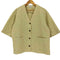 ロクビューティーアンドユースユナイテッドアローズ 6 BEAUTY & YOUTH UNITED ARROWS COTTON JACQUARD V NECK 5SLEEVE SHIRT レディース