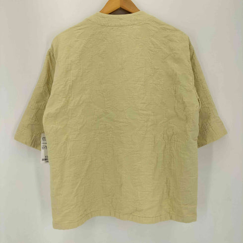 ロクビューティーアンドユースユナイテッドアローズ 6 BEAUTY & YOUTH UNITED ARROWS COTTON JACQUARD V NECK 5SLEEVE SHIRT レディース