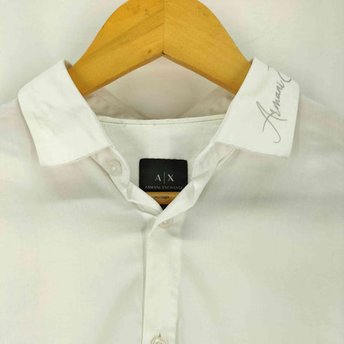 アルマーニエクスチェンジ ARMANI EXCHANGE ロゴ刺繍 コットン ドレスシャツ メンズ import:S
