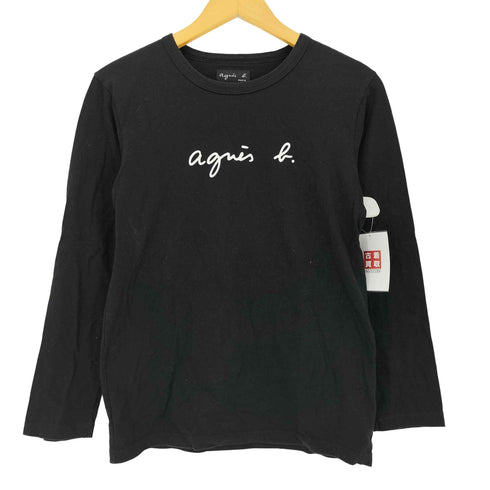 アニエスベー agnes b. ロゴプリント コットン 長袖 Tシャツ Cool レディース T2