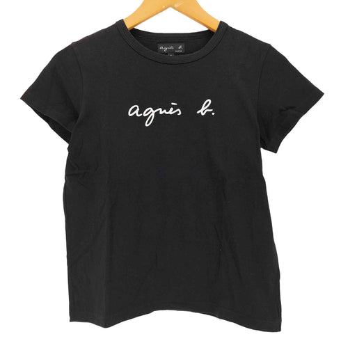 アニエスベー agnes b. ロゴプリント コットン 半袖 Tシャツ レディース 2