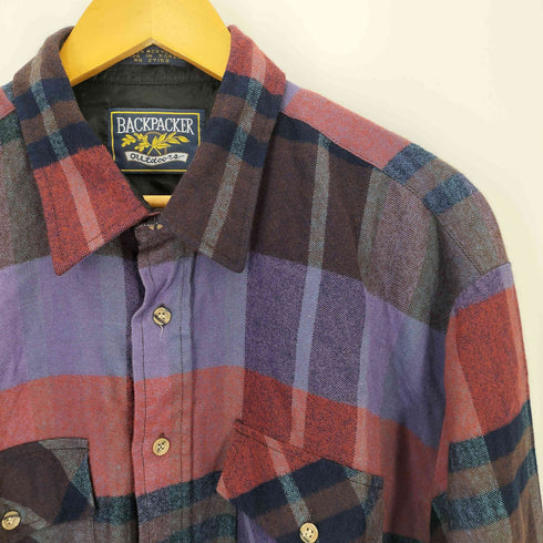 90S BLACKPACKER アクリル チェック L/S シャツ メンズ import:XL