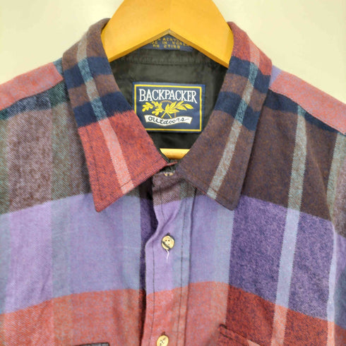 90S BLACKPACKER アクリル チェック L/S シャツ メンズ import:XL