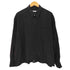 ソフネット SOPHNET. 26SS DRAPE ZIP-UP SHIRT ドレープ ジップアップ L/S ブラック シャツ ダブルジップ メンズ JPN:3