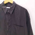 ソフネット SOPHNET. 26SS DRAPE ZIP-UP SHIRT ドレープ ジップアップ L/S ブラック シャツ ダブルジップ メンズ JPN:3