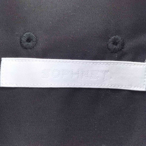 ソフネット SOPHNET. 26SS DRAPE ZIP-UP SHIRT ドレープ ジップアップ L/S ブラック シャツ ダブルジップ メンズ JPN:3
