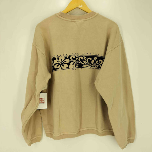 クレイジーシャツ CRAZY SHIRTS 90S ロシア製 両面プリント クルーネックスウェット メンズ import:M