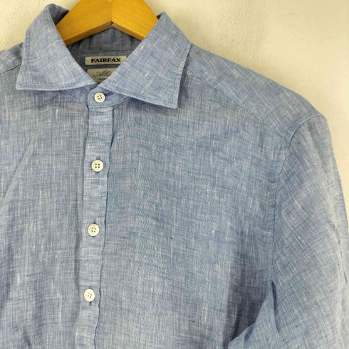フェアファクス FAIRFAX ALBIN リネン100% L/S プルオーバー シャツ メンズ import:L