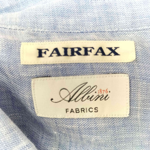 フェアファクス FAIRFAX ALBIN リネン100% L/S プルオーバー シャツ メンズ import:L