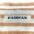 フェアファクス FAIRFAX リネン100% ストライプ S/S オープンカラー シャツ 開襟 メンズ import:L