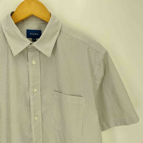 ビームス BEAMS COOLMAX(R) サッカー ミニレギュラーシャツ メンズ JPN:M