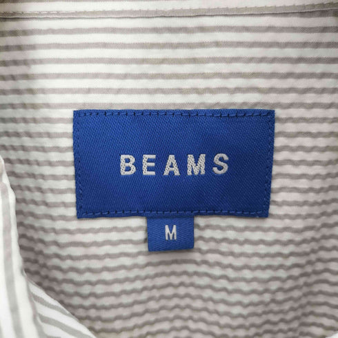 ビームス BEAMS COOLMAX(R) サッカー ミニレギュラーシャツ メンズ JPN:M