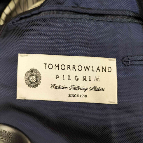 トゥモローランドピリグリム TOMORROWLAND PILGRIM TROFEO グレンチェック 段返り 3B テーラードジャケット メンズ JPN:48