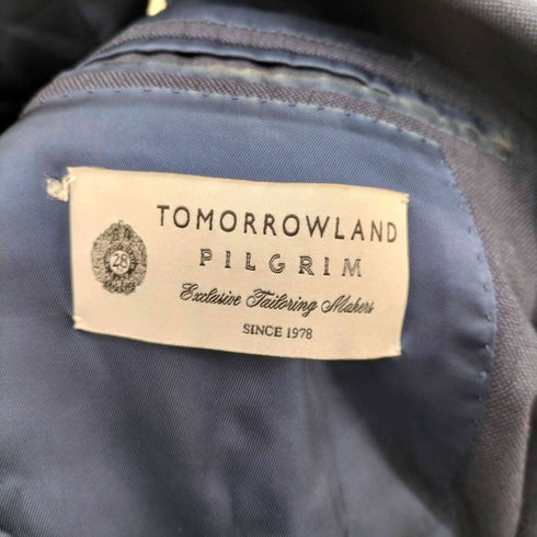 トゥモローランドピリグリム TOMORROWLAND PILGRIM ウール ストライプ 3B テーラードジャケット メンズ JPN:48