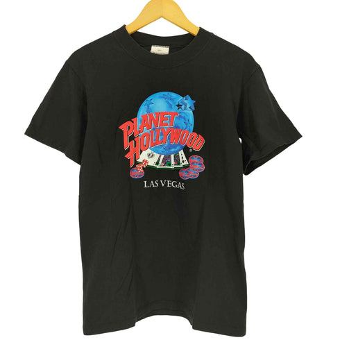 プラネットハリウッド PLANET HOLLYWOOD 00S USA製 プリント クルーネックTシャツ メンズ import:S