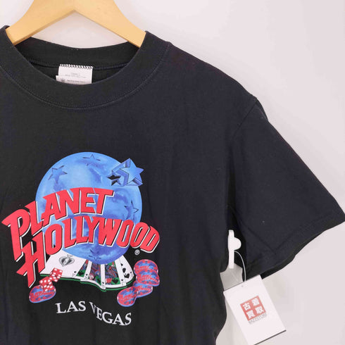 プラネットハリウッド PLANET HOLLYWOOD 00S USA製 プリント クルーネックTシャツ メンズ import:S