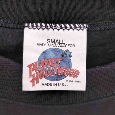 プラネットハリウッド PLANET HOLLYWOOD 00S USA製 プリント クルーネックTシャツ メンズ import:S
