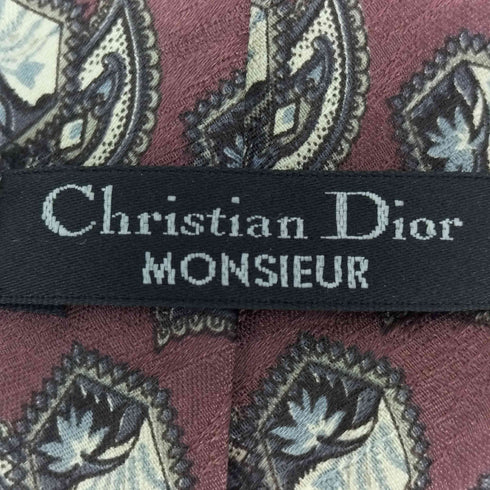 クリスチャンディオール Christian Dior 総柄 ネクタイ メンズ