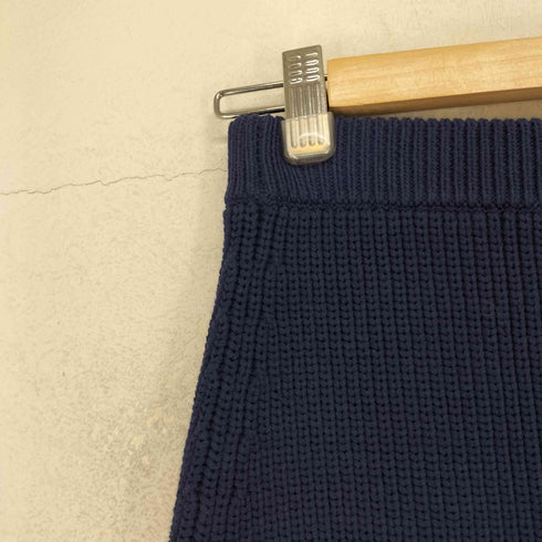 マディソンブルー MADISONBLUE KNIT SIDE SLIT SKIRT ロゴ刺繍 サイドスリット ミディ丈 ニット スカート レディース JPN:S