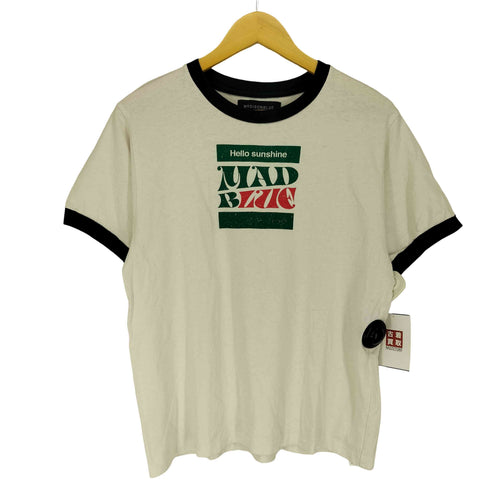 マディソンブルー MADISONBLUE HELLO SUNSHINE リンガーTシャツ ヴィンテージ加工 レディース JPN:S