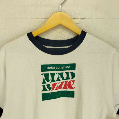 マディソンブルー MADISONBLUE HELLO SUNSHINE リンガーTシャツ ヴィンテージ加工 レディース JPN:S