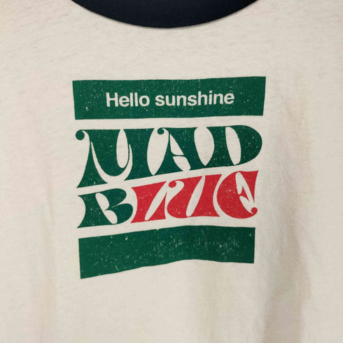 マディソンブルー MADISONBLUE HELLO SUNSHINE リンガーTシャツ ヴィンテージ加工 レディース JPN:S