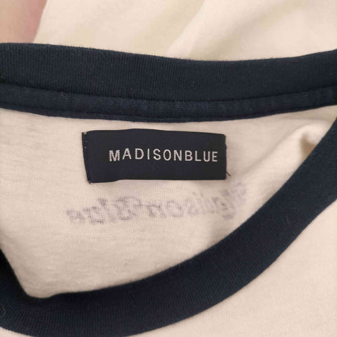 マディソンブルー MADISONBLUE HELLO SUNSHINE リンガーTシャツ ヴィンテージ加工 レディース JPN:S