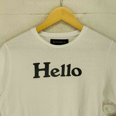 マディソンブルー MADISONBLUE HELLO CREW NECK TEE ハロー クルーネック Tシャツ レディース JPN:S