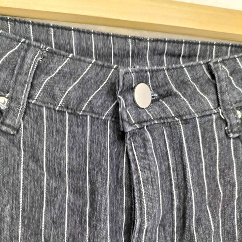 Y2K ストライプフレアデニムパンツ ブーツカット レディース JPN:S