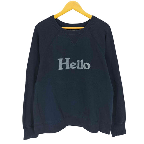 マディソンブルー MADISONBLUE HELLO SWEAT ハロー プリント クルーネック スウェット レディース JPN:M