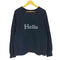 マディソンブルー MADISONBLUE HELLO SWEAT ハロー プリント クルーネック スウェット レディース JPN:M