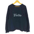 マディソンブルー MADISONBLUE HELLO SWEAT ハロー プリント クルーネック スウェット レディース JPN:M