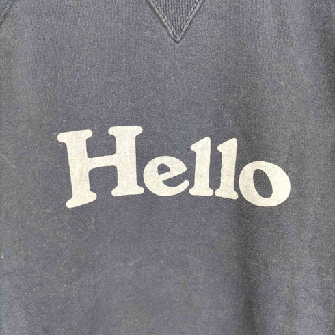 マディソンブルー MADISONBLUE HELLO SWEAT ハロー プリント クルーネック スウェット レディース JPN:M